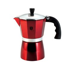 Kávovar na espresso pre 9 osôb Berlingerhaus Metallic Line Burgundy BH-1980