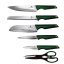 Sada kuchynských nožov v nerezovom stojane 7 dielna Berlingerhaus Emerald Collection BH-2794