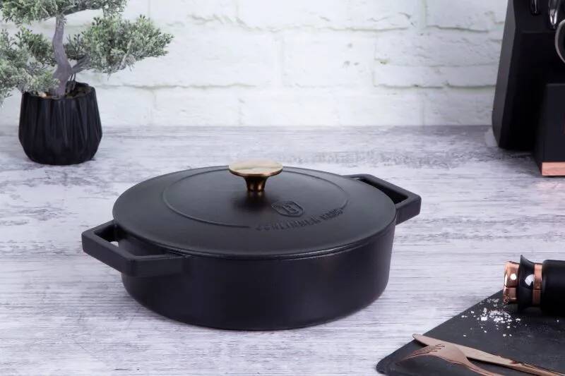 Ťažký liatinový hrniec s vekom Ø 26 cm 2,57 L Berlingerhaus Strong Mold Seria BH-6493