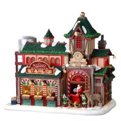 Lighted Building Lemax 25926 Santa's Reindeer Stables