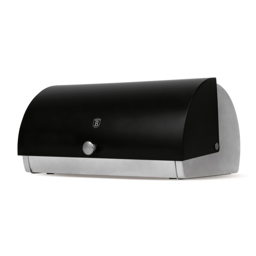 Chlebník s 3 dielnou sadou dóz na potraviny Berlingerhaus Matte Black Collection BH-6733