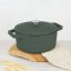 Ťažký liatinový hrniec s vekom Ø 24 cm 4,35 L Berlingerhaus Matte Green Collection BH-6544
