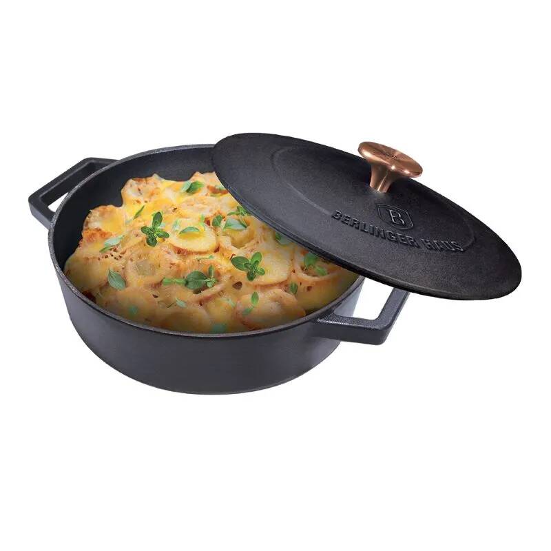 Ťažký liatinový hrniec s vekom Ø 26 cm 2,57 L Berlingerhaus Strong Mold Seria BH-6493
