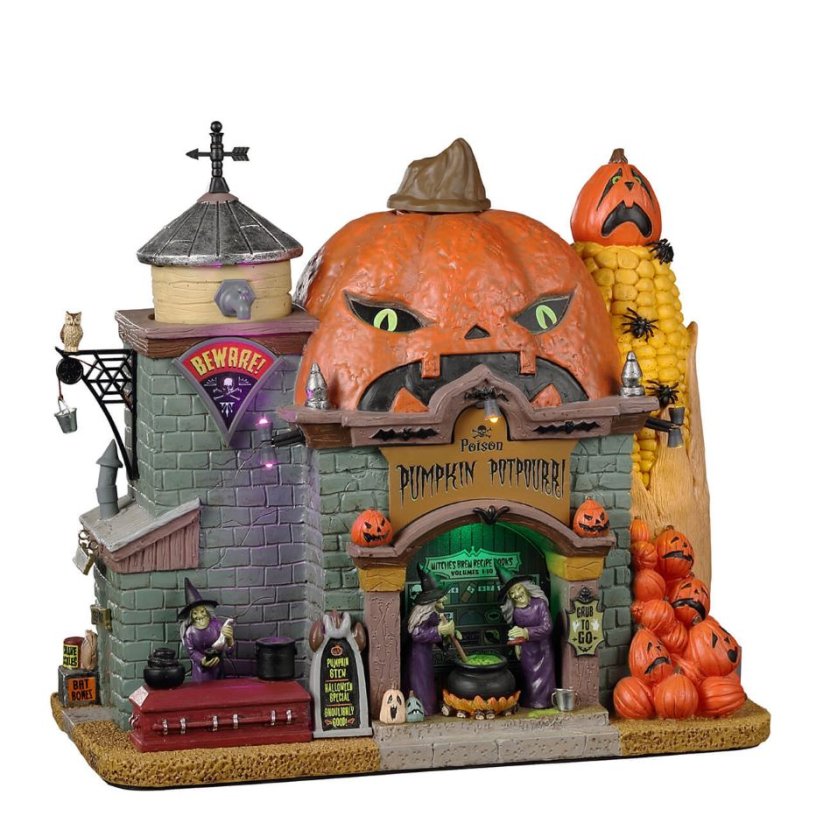 Lighted Building Lemax 25843 Poison Pumpkin Potpourri