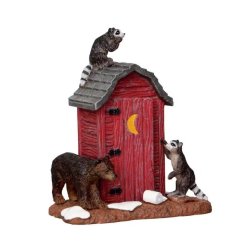 Exteriérové ​​prvky Lemax 24492 Záškodníci při kadibudce