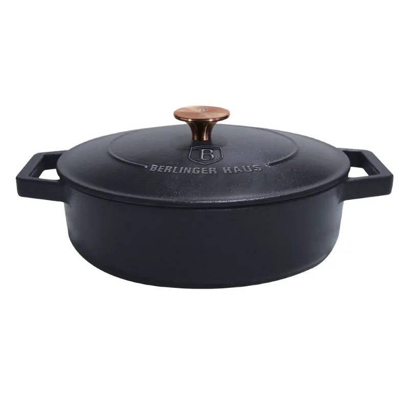Ťažký liatinový hrniec s vekom Ø 26 cm 2,57 L Berlingerhaus Strong Mold Seria BH-6493