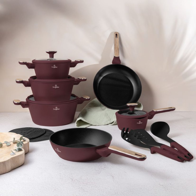 15 pcs cookware set Berlingerhaus Leonardo Nordic Collection BH-8306