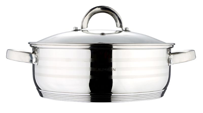 Nerezový kastról 2,75 L s pokrievkou Ø 22 cm Blaumann Gourmet Line BL-1002A