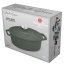 Ťažký liatinový oválny hrniec s vekom 4,65 L Berlingerhaus Matte Green Collection BH-6545