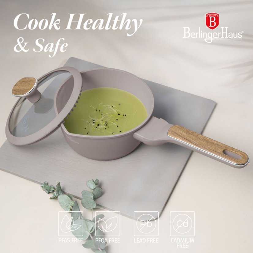 15 pcs cookware set Berlingerhaus Taupe Nordic Collection BH-8344