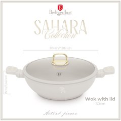 Wok s pokrievkou 30 cm Berlingerhaus Sahara Collection BH-8065