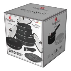 13 pcs cookware set Berlingerhaus Black Rose Collection BH-8419
