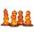 Figúrky Lemax 34623 Svietiaci svetlonosi 4 dielny set
