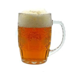 Ručne brúsený pohár na pivo Albert 500 ml