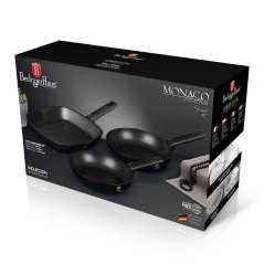 Sada panvíc na indukciu s nepriľnavým povrchom 3 dielna Berlingerhaus Monaco Collection BH-7096