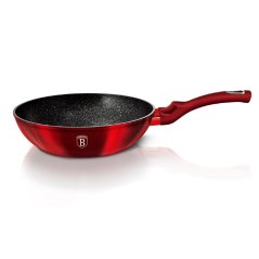 Panvica wok s mramorovým povrchom 30 cm Berlingerhaus Metallic Line Burgundy BH-6166