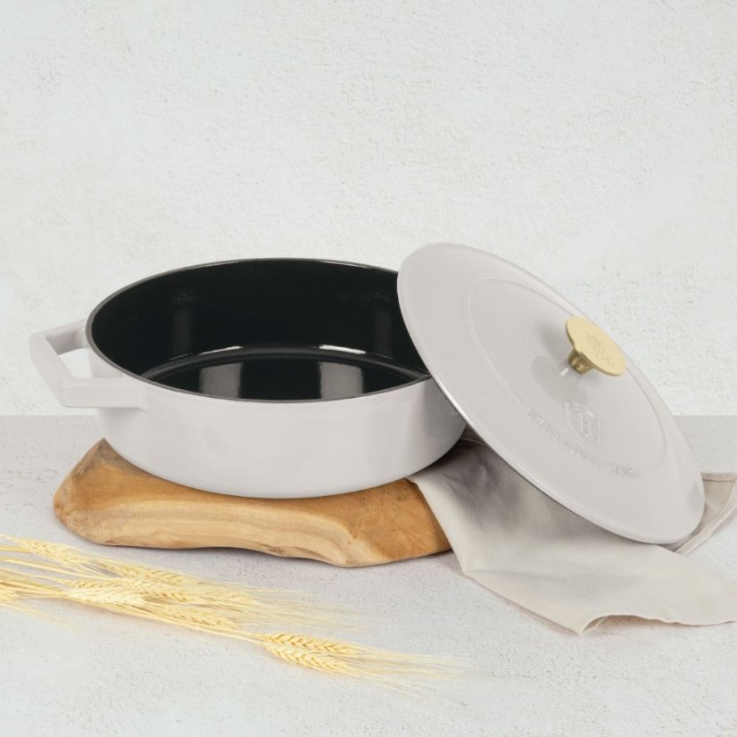 Ťažký liatinový hrniec s vekom Ø 26 cm 2,57 L Berlingerhaus Sahara Collection BH-6530