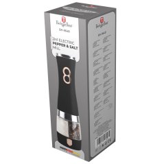 2 in 1 electric pepper and salt mill Berlingerhaus Black Rose Collection BH-9648A-4B