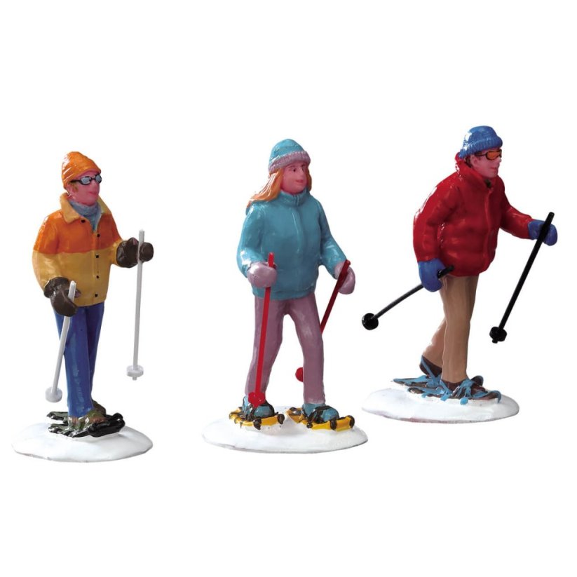 Figurines Lemax 22033 Snowshoe Walkers, Set Of 3