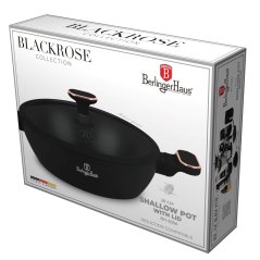 Nízký kastrol 3,8 L s poklicí 28 cm Berlingerhaus Black Rose Collection BH-8356