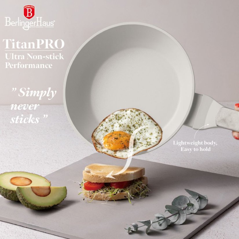 3 pcs frypan set Berlingerhaus Sahara Marble Collection BH-8398