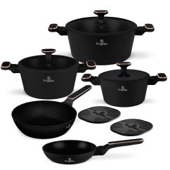 Sada hrncov 10 dielna Berlingerhaus Black Rose Collection BH-8362