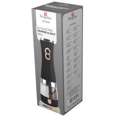 Elektrický mlynček na soľ a korenie 2v1 Berlingerhaus Black Rose Collection BH-9648A-4B