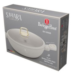 Plytký kastról 3,8 L s pokrievkou 28 cm Berlingerhaus Sahara Collection BH-8068
