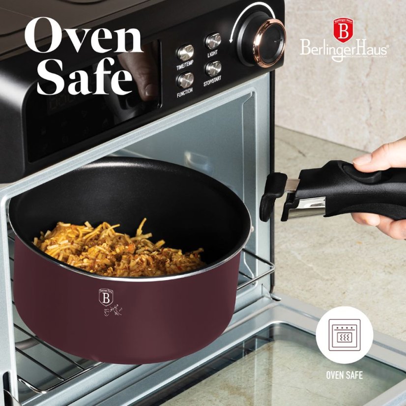 Sada varných a zapekacích mís s odnímateľnou rukoväťou 13 dielna vhodná do rúry do 220°C Berlingerhaus Leonardo Nordic Collection BH-8418