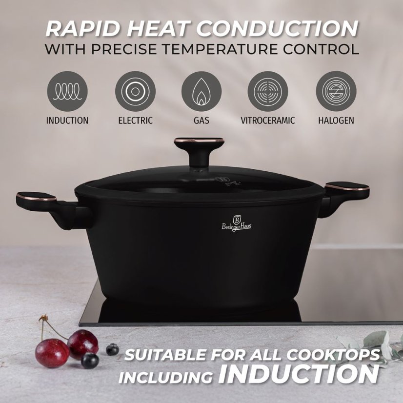 Sada hrnců 10 dílná Berlingerhaus Black Rose Collection BH-8362