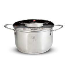 Nerezový kastról 7,6 L s pokrievkou Ø 26 cm Berlingerhaus Silver Jewellery Collection BH-6293