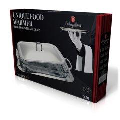 Servírovacia misa a sklenená zapekacia misa 3,0 L Berlingerhaus Unique Food Warmer BH-1386