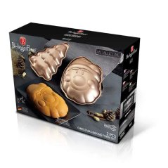 Forma na muffiny a bábovkové cesto sada 2ks x 26cm Berlingerhaus Metallic Line Rose Gold BH-6948
