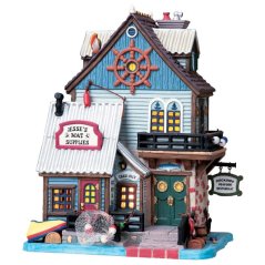 Lighted Building Lemax 85698 Jesse's boat supplies & restaurant
